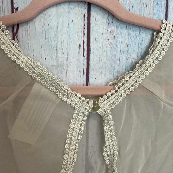 NWOT Free People Lacy Sheer Top - Picture 5 of 8